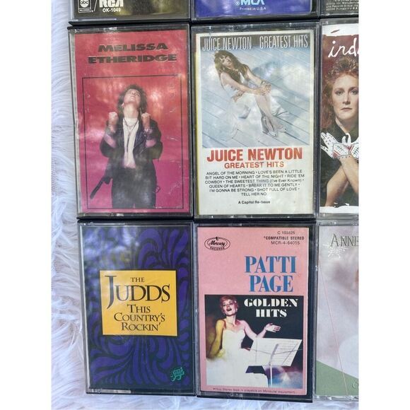 Set of 12 Vintage Female Music Artist 70’s 80’s 90”s Cassette Tapes Bundle Deal - Picture 6 of 14